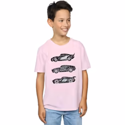 Disney - T-shirt CARS - Garçon (Rose clair)