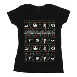 Disney - T-shirt NIGHTMARE BEFORE CHRISTMAS - Femme (Noir)