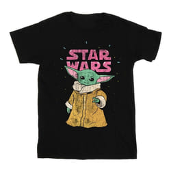 Star Wars - T-shirt THE MANDALORIAN THE CHILD - Garçon (Noir)