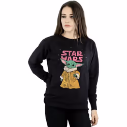 Star Wars - Sweat THE MANDALORIAN THE CHILD - Femme (Noir)