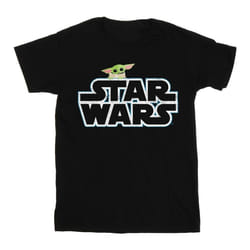 Star Wars - T-shirt THE MANDALORIAN THE CHILD - Fille (Noir)