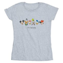 Disney - T-shirt MICKEY MOUSE AND FRIENDS - Femme (Gris chiné)