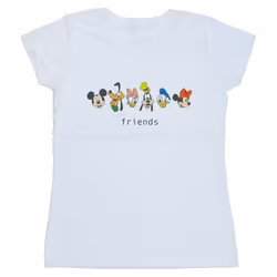Disney - T-shirt MICKEY MOUSE AND FRIENDS - Femme (Blanc)