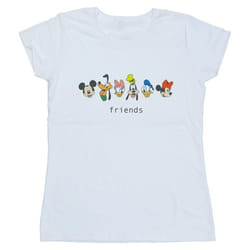 Disney - T-shirt MICKEY MOUSE AND FRIENDS - Femme (Blanc)