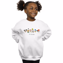 Disney - Sweat MICKEY MOUSE AND FRIENDS - Fille (Blanc)