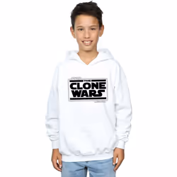 Star Wars - Sweat à capuche CLONE WARS - Garçon (Blanc)