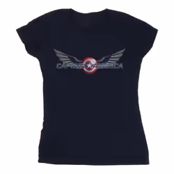 Marvel - T-shirt - Femme (Bleu marine)