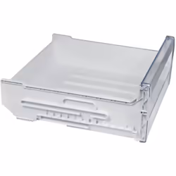 Bac à légumes (425x165x425mm) pour Réfrigérateur WHIRLPOOL 481010694096. Couleur de la pièce : Blanche et Transparente, Dimen ...