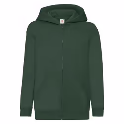 Fruit of the Loom - Veste à capuche - Enfant (Vert bouteille)