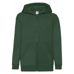Fruit of the Loom - Veste à capuche - Enfant (Vert bouteille)