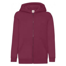Fruit of the Loom - Veste à capuche - Enfant (Bordeaux)