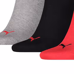 Puma - Chaussettes INVISIBLE - Adulte (Noir / Rouge / Gris)