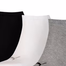 Puma - Chaussettes INVISIBLE - Adulte (Gris / blanc / noir)