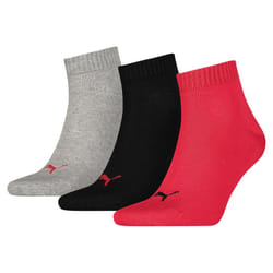 Puma - Socquettes QUARTER - Adulte (Noir / Rouge / Gris)