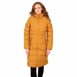 Trespass - Doudoune longue AUDREY - Femme (Beige foncé)