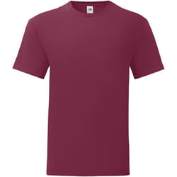 Fruit Of The Loom - T-shirt manches courtes ICONIC - Homme (Bordeaux)