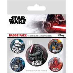 Star Wars - Ensemble de badges DARK SIDE (Multicolore)