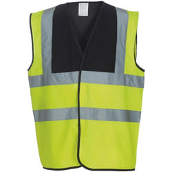 Yoko - Gilet réfléchissant CLASS - Adulte (Jaune fluo / Noir)
