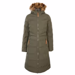 Trespass - Doudoune longue AUDREY - Femme (Vert kaki)
