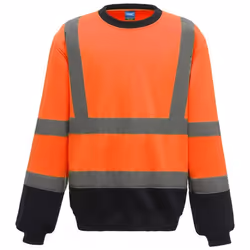Yoko - Sweat HI-VIS - Homme (Orange / bleu marine)