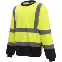 Yoko - Sweat HI-VIS - Homme (Jaune / bleu marine)