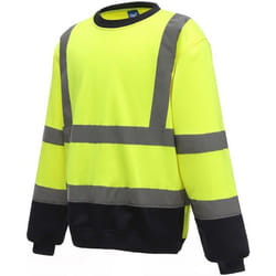 Yoko - Sweat HI-VIS - Homme (Jaune / bleu marine)