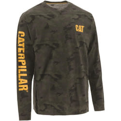 Caterpillar - T-shirt manches longues - Homme (Marron)