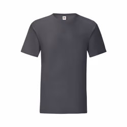 Fruit Of The Loom - T-shirt ICONIC - Hommes (Gris foncé chiné)