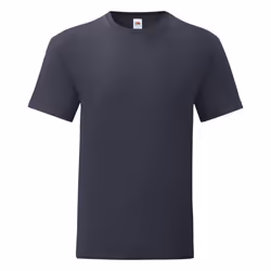 Fruit Of The Loom - T-shirt ICONIC - Hommes (Bleu marine foncé)