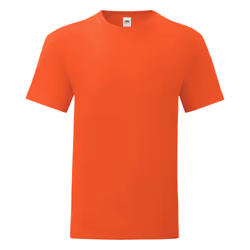 Fruit Of The Loom - T-shirt ICONIC - Hommes (Rouge orangé)