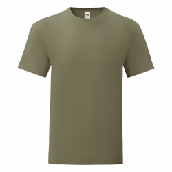 Fruit Of The Loom - T-shirt ICONIC - Hommes (Vert kaki)