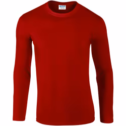 Gildan - T-shirts manches longues - Hommes (Rouge)