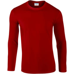 Gildan - T-shirts manches longues - Hommes (Rouge)
