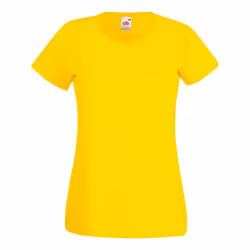 Fruit Of The Loom - T-shirts manches courtes - Femmes (Jaune vif)