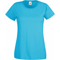 Fruit Of The Loom - T-shirts manches courtes - Femmes (Bleu vif)