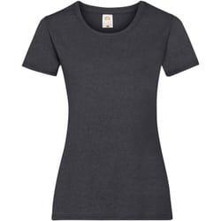 Fruit Of The Loom - T-shirts manches courtes - Femmes (Gris foncé chiné)