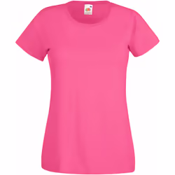 Fruit Of The Loom - T-shirts manches courtes - Femmes (Fuchsia)