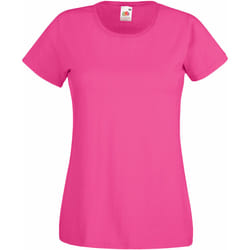 Fruit Of The Loom - T-shirts manches courtes - Femmes (Fuchsia)