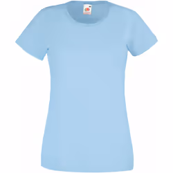 Fruit Of The Loom - T-shirts manches courtes - Femmes (Bleu clair)