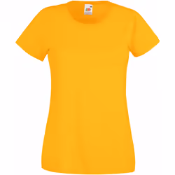 Fruit Of The Loom - T-shirts manches courtes - Femmes (Jaune)