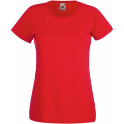 Fruit Of The Loom - T-shirts manches courtes - Femmes (Rouge)