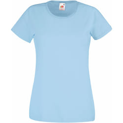 Fruit Of The Loom - T-shirts manches courtes - Femmes (Bleu clair)