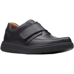 Clarks - Chaussures en cuir UN ABODE STRAP - Homme (Noir)