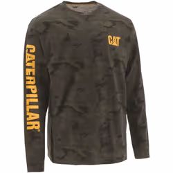 Caterpillar - T-shirt manches longues - Homme (Marron)