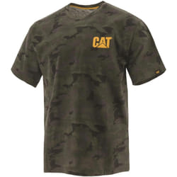 Caterpillar - T-shirt TRADEMARK - Homme (Vert / Marron foncé)