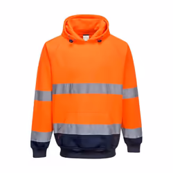 Portwest - Sweat à capuche - Homme (Orange / bleu marine)