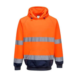 Portwest - Sweat à capuche - Homme (Orange / bleu marine)