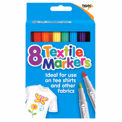 Tiger - Ensemble Marqueurs pour textiles (Multicolore)