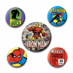Marvel - Ensemble de badges (Multicolore)