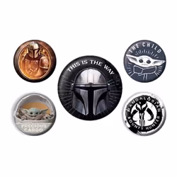 Star Wars: The Mandalorian - Ensemble de badges THIS IS THE WAY (Multicolore)